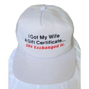 Vintage MMB Ya-Hopi Headwear Snapback Trucker Hat Cap Humor Novelty Grey USA